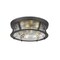 Z-Lite Cape Harbor 4 Light Flush Mount, Matte Black & Clear 491F4-MB - alternate 2